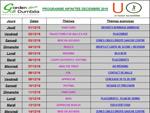 Planning INFINITEE - décembre 2016